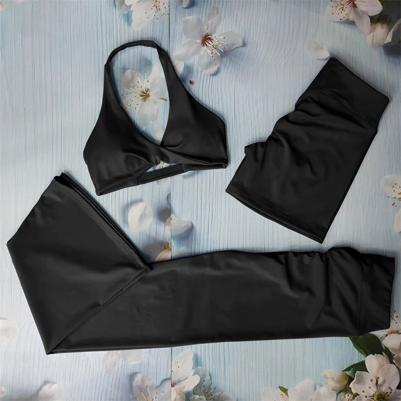 Butt Lifting Sports Set Shorts Gym Exercise Clothes Women'S Yoga Suit for Fitness Short and Underwear Training Workout Tracksuit