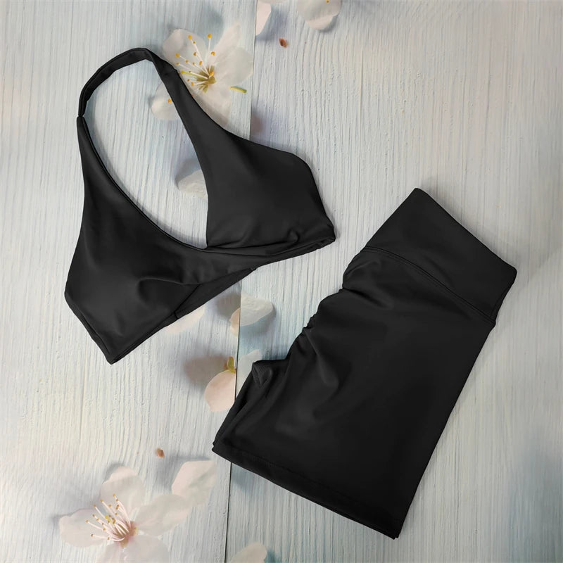 Butt Lifting Sports Set Shorts Gym Exercise Clothes Women'S Yoga Suit for Fitness Short and Underwear Training Workout Tracksuit