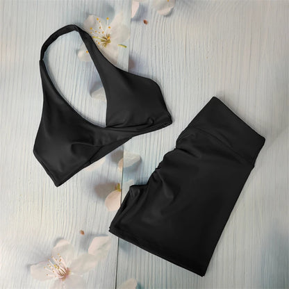 Butt Lifting Sports Set Shorts Gym Exercise Clothes Women'S Yoga Suit for Fitness Short and Underwear Training Workout Tracksuit