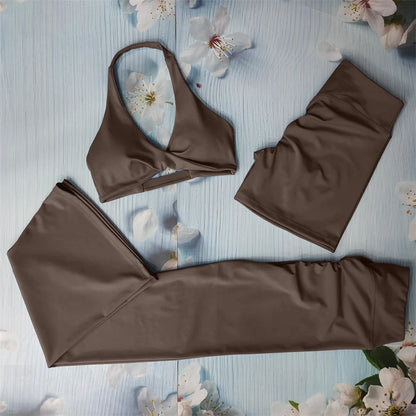 Butt Lifting Sports Set Shorts Gym Exercise Clothes Women'S Yoga Suit for Fitness Short and Underwear Training Workout Tracksuit