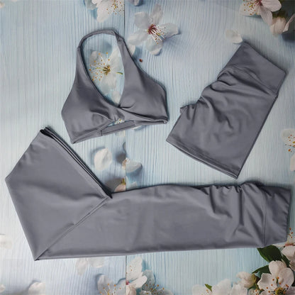 Butt Lifting Sports Set Shorts Gym Exercise Clothes Women'S Yoga Suit for Fitness Short and Underwear Training Workout Tracksuit